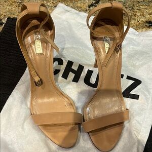 Schutz nude/beige sandals. Very comfortable. Barely worn.